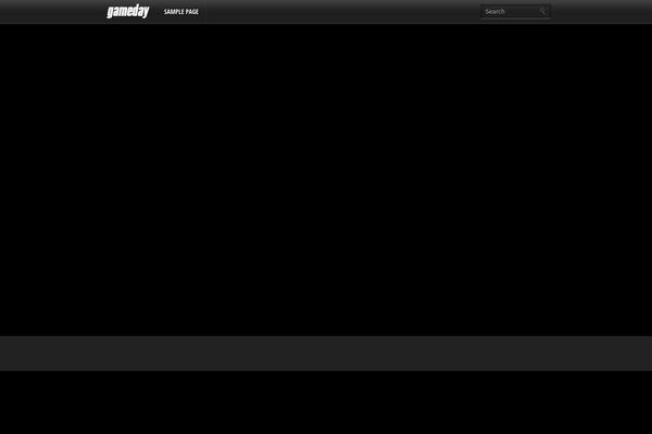 Gameday theme site design template sample