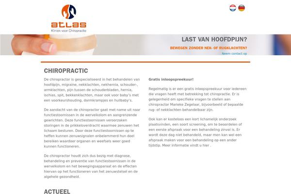 Atlas theme site design template sample