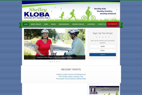 Campaign theme site design template sample