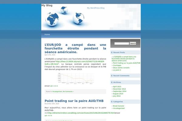 LiasBlueWorld theme site design template sample