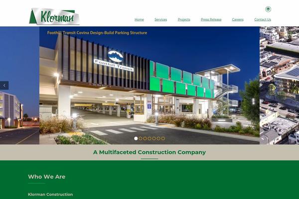 Construction theme site design template sample
