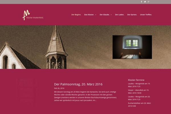 Divi Child theme site design template sample