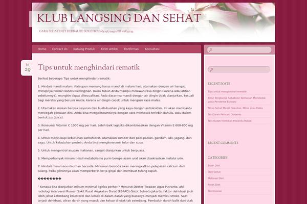 Bouquet theme site design template sample