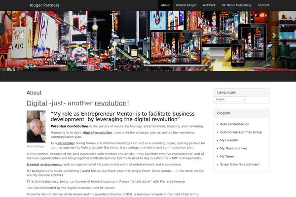 Times Square theme site design template sample
