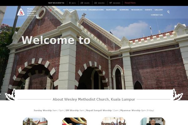 Church and Event theme site design template sample