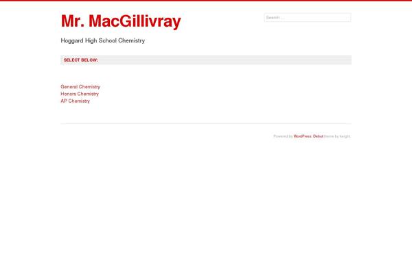 Debut theme site design template sample