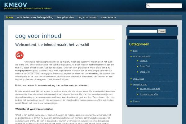 PinBlue theme site design template sample