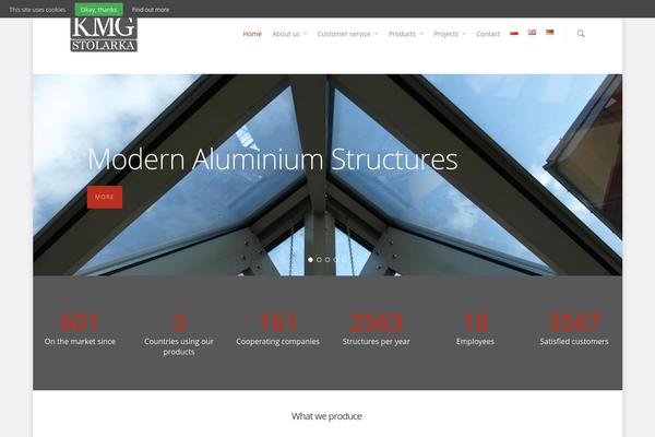 Salient theme site design template sample