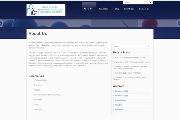 Dynamix theme site design template sample