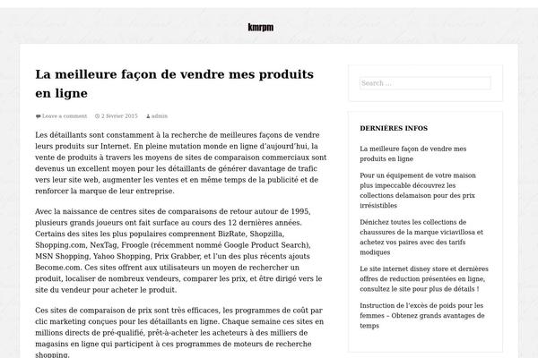 The Thinker Lite theme site design template sample