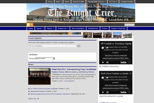 Site using Sno-student-news-source plugin