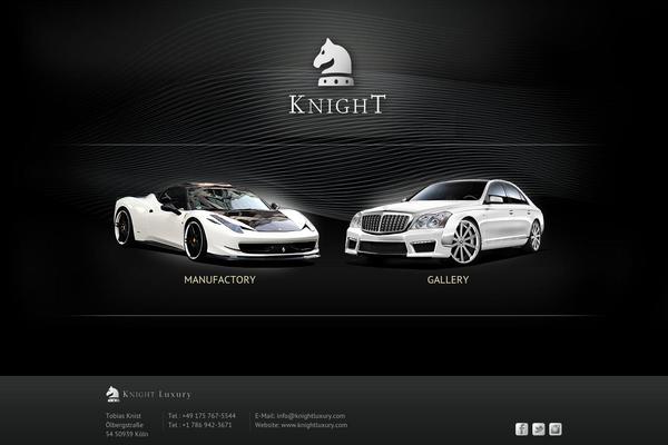 Knight theme site design template sample