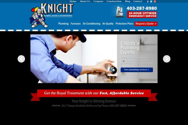 Knight theme site design template sample