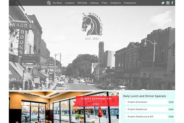 knights theme websites examples