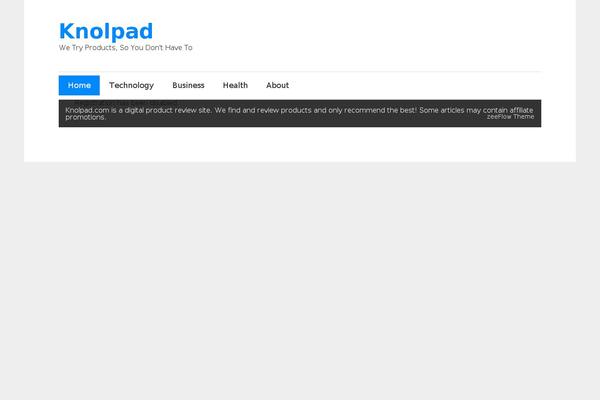 zeeFlow theme site design template sample