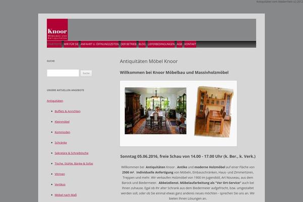 Twenty Twelve theme site design template sample