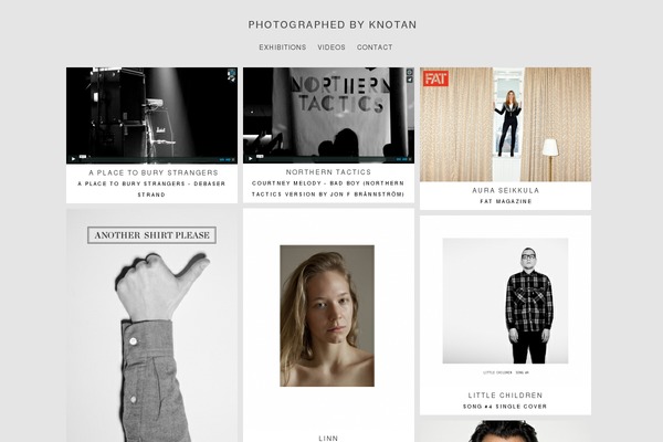 Gridly theme site design template sample