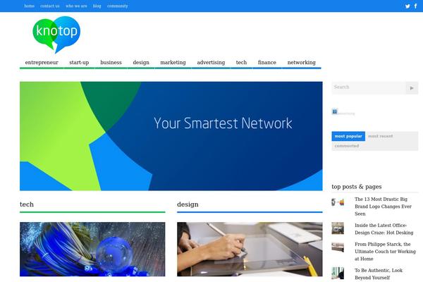 The Gossip theme site design template sample