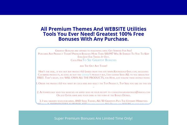Site using Clickbank-storefront plugin