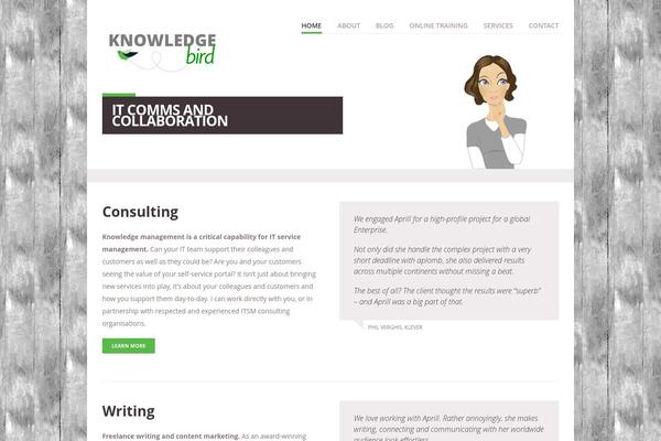 Vanguard theme site design template sample