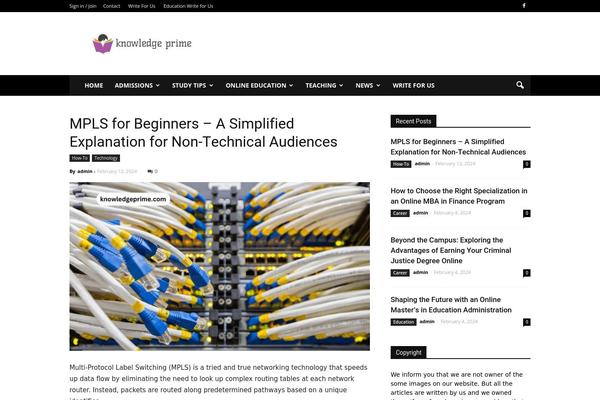 Site using Table of Contents Plus plugin