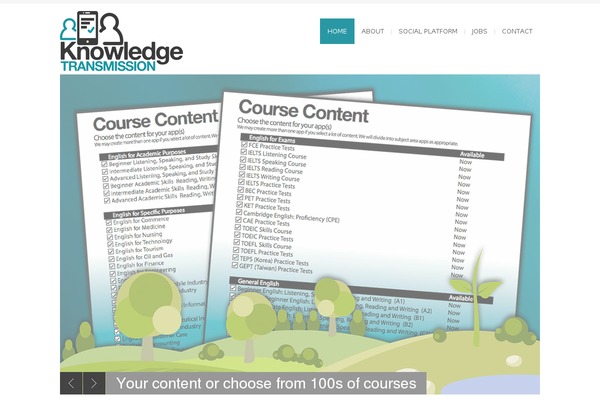 Bigbang theme site design template sample