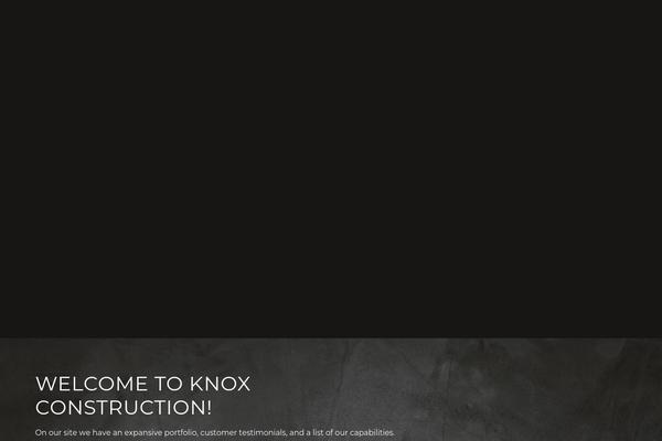 Knox theme site design template sample