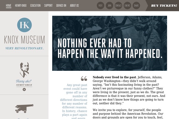 Knox theme site design template sample