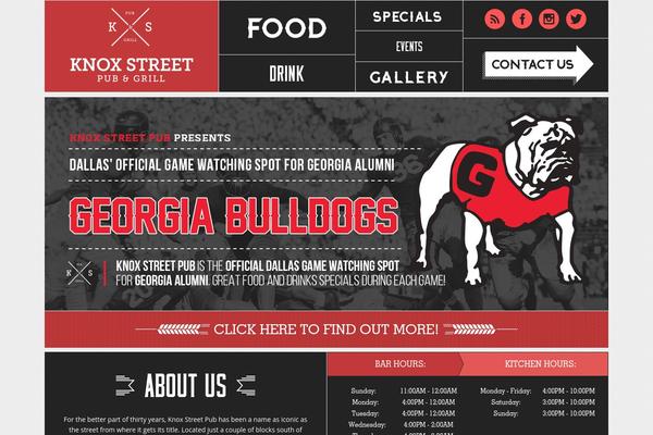 Knox theme site design template sample