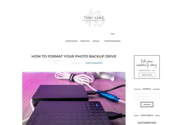 Photographer theme site design template sample