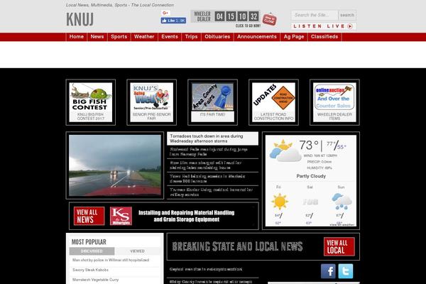 Newspaper theme site design template sample