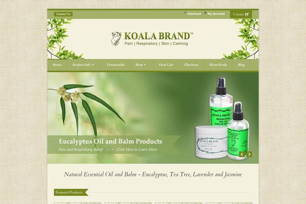 Organic Shop theme site design template sample