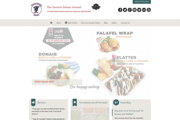 Dine & Drink theme site design template sample