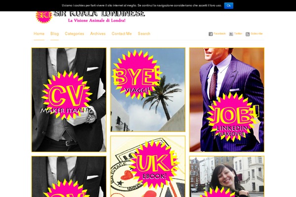 Minimalist Blog theme site design template sample