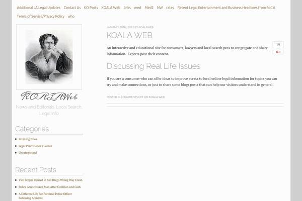 The Frances Wright theme site design template sample