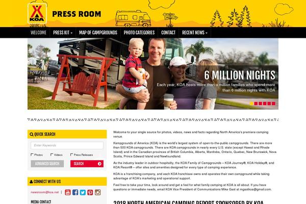 Roots theme site design template sample
