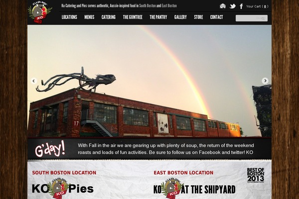 Ko theme site design template sample