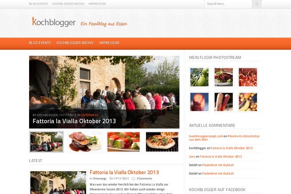 Foodpress theme site design template sample