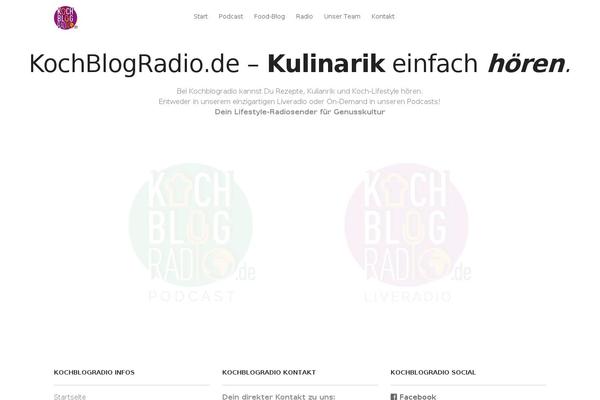 kochblogradio.de site used Kochblogradio-2017