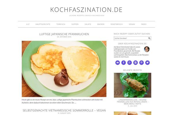 Foodie theme site design template sample