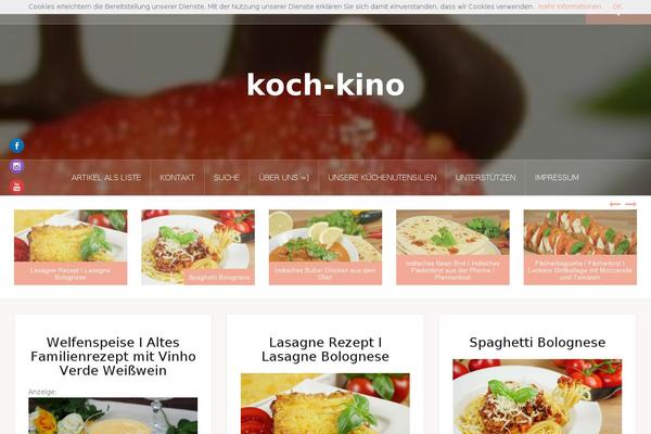 Oria theme site design template sample