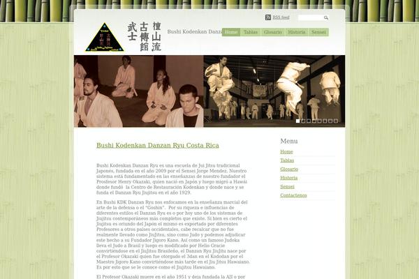 Bamboo theme site design template sample