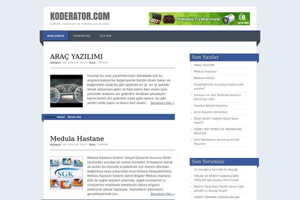 Living Journal theme site design template sample