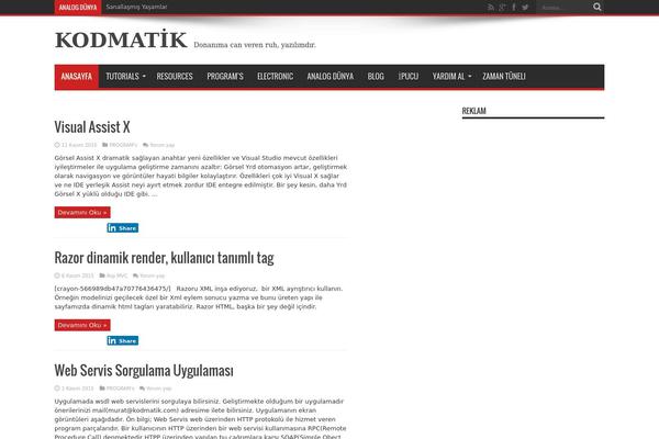 Jarida theme site design template sample