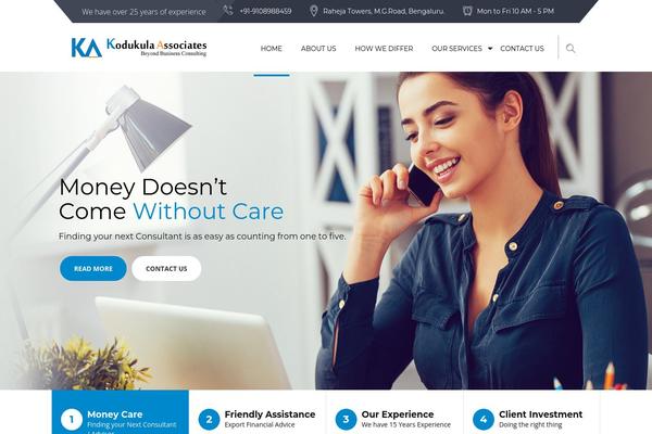 Advisor theme site design template sample
