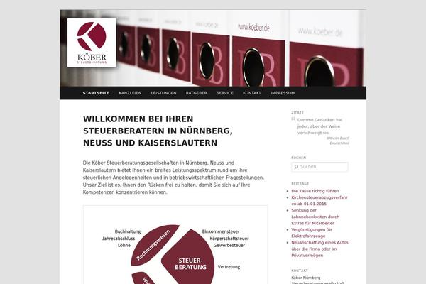 Twenty Eleven theme site design template sample