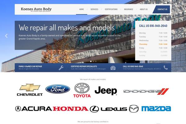 CarPress theme site design template sample