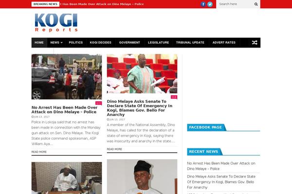 NanoMag theme site design template sample