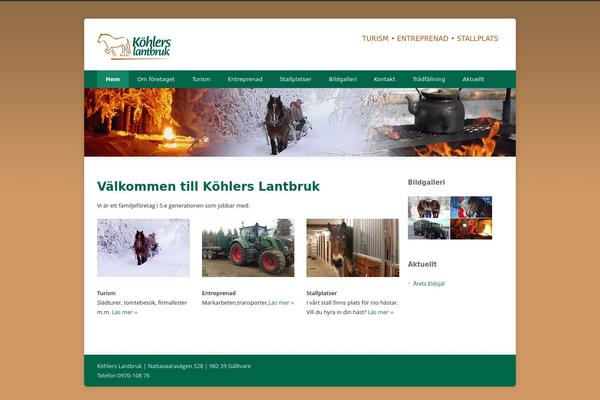 Infinite theme site design template sample