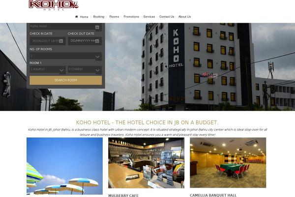 Site using Wp-hotel-booking plugin